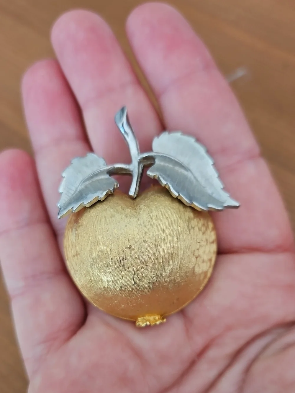 Vintage 2 Tone Apple Brooch